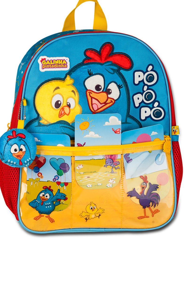 Mochila de Carrinho Oficial Galinha Pintadinha - 13" | GP25055B - Imagem 4